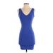 Wild Fable Active Dress - Bodycon: Blue Print Activewear - Women's Size Small