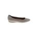 Me Too Flats: Gray Solid Shoes - Women's Size 10 - Round Toe