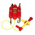 ibasenice Backpack Water Shooter 4pcs Fire Backpack Water Ages Play Outdoor Toy Water 2 Water for Kids Backpack Firefighter Bath Backpack Water Costumes Child Red Plastic Fire Extinguisher