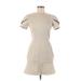 Camilla and Marc Casual Dress - Mini Crew Neck Short sleeves: Ivory Dresses - Women's Size 6