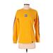 Adidas Active T-Shirt: Yellow Solid Activewear - Women's Size Small