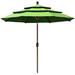 Non-Fading Sunumbrella 9Ft 3 Tiers Market Umbrella Patio Umbrella Outdoor Table Umbrella with Ventilation