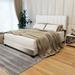 Full/Twin Size Metal Platform Bed with House-Shaped Headboard Design