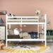 Twin Over Full Bunk Bed, Converted into 2 Beds, Solid Wood Bunkbeds Bedframe with Safety Rail and Ladder, for Kids/Teens Bedroom