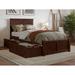 Nantucket Platform Bed with Footboard and Storage Drawers