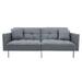 Upholstered Modern Convertible Folding Futon Sofa Bed for Compact Living Space