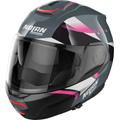 Nolan N100-6 Paloma N-Com Helmet, black-grey-pink, Size XS