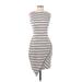 Maurices Casual Dress - Sheath: Gray Stripes Dresses - Women's Size X-Small