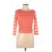 Bell du Jour Long Sleeve Blouse: Orange Tops - Women's Size Large