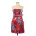 B. Smart Casual Dress - Mini Strapless Sleeveless: Red Dresses - New - Women's Size 12