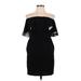 Aqua Cocktail Dress: Black Dresses - Women's Size Large