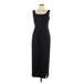 J.R. Nites by Caliendo Casual Dress - Midi Square Sleeveless: Black Print Dresses - Women's Size 12 Petite