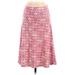 Lularoe Casual Midi Skirt Calf Length: Pink Bottoms - Women's Size Small