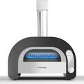 Fontana Forni Stainless Steel Freestanding Natural Gas Pizza Oven in Dark Gray Steel in Gray/White | 23 H x 30 W x 22 D in | Wayfair MAESTRO60