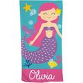 Zoomie Kids Stefanie Beach Towel Polyester in Indigo/Pink | Wayfair DC581770077548EA8C7E285E0D542249