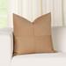 Latitude Run® Cotton Blend Throw Square Pillow Cover & Insert Polyester/Polyfill/Cotton Blend in Brown | 20 H x 20 W x 3 D in | Wayfair