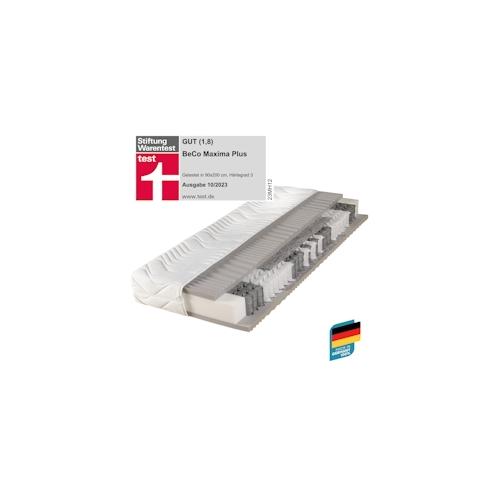 Federkernmatratze Maxima Plus, Beco, 22 cm hoch, von Stiftung Warentest mit `GUT` (1,8) bewertet - Größe: 90 x 200 cm, Härtegrad: H3 (80 kg - 120 kg)