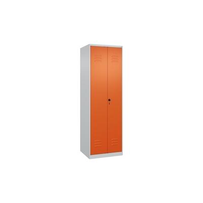 C+P Schwarz-Weiß-Spind Classic PLUS, 2 Abteile, 1850x600x500mm, 7035/2004 Image