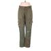 Hudson Jeans Cargo Pants - Mid/Reg Rise: Green Bottoms - Women's Size 24