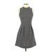 Sugar Lips Casual Dress - A-Line: Black Polka Dots Dresses - Women's Size Small