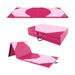 Costway 10' x 4' x 2" Folding Exercise Mat with Hook and Loop Fasteners-Hot Pink