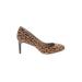 Banana Republic Heels: Pumps Stilleto Cocktail Party Brown Leopard Print Shoes - Women's Size 9 - Round Toe
