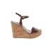 Bally of Switzerland Wedges: Brown Shoes - Women's Size 38