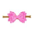 Hunpta Baby Headbands Lovely Cute Baby Girls Sequin Bow Bow Hairband Elastic Hair Rope