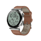 Tssuoun Smart Watch Sport Fitness Watch IP68 Waterproof Bluetooth Call Watch For Women And Men Running Silver Leather