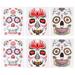 Tattoos for Children Halloween Face Makeup Stickers Decorate The Temporary Facial 6 Pcs