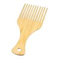 Unique Bargains 1pcs Hair Pick Wooden Hair Pick Afro Hair Pick Suitable for Coarse Thick Hair Wood Color 7.17 x3.07