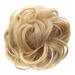 marioyuzhang Half Wigs for Gold Women Human Hair Wig Bundles Human Hair Bun Messy Bun Hair Piece Human Hair Bun Extension Scrunchie Ponytail Extensions for Women Donut Hairpiece