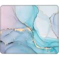 Blue Marble Mouse Pad Small Mouse Pad with Stitched Edge for Gaming Mouse Mat Square Waterproof Mouse Pad Non Slip Rubber Base Landscape Mousepads for Office Laptop 10 X8 Inch