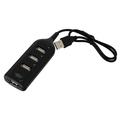 1Pc USB Hub USB 2.0 Hub 4 Port USB 2.0 Data Hub Portable USB 2.0 Splitter