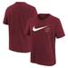 Youth Nike Wine Cleveland Cavaliers Swoosh T-Shirt
