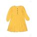 Dress - A-Line: Yellow Solid Skirts & Dresses - Kids Girl's Size 14