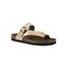 Women's Carly Sandal by White Mountain in Antique Gold Leather (Size 11 M)