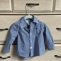 Ralph Lauren Shirts & Tops | Baby Boy Ralph Lauren Blue Check Cotton Poplin Shirt | Color: Blue | Size: 12mb