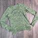 Athleta Tops | Athleta Fastest Track Long Sleeve Space Dye Green Top Sz Medium | Color: Green | Size: M