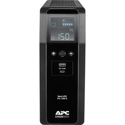 APC USV-Anlage "Back-UPS Pro 1600S, 1600VA", schwarz, B:100mm H:260mm T:368mm, USV-Anlagen