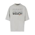 T-Shirt MERCHCODE "Merchcode Herren Peanuts - If you like it wear Huge Tee" Gr. S, grau (lightasphalt) Herren Shirts T-Shirts