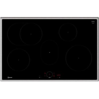 NEFF Induktions-Kochfeld "T58SHF1L0", grau (edelstahl), B:80,2cm H:5,5cm T:52,3cm, Kochfelder, mit virtueller Twist Touch Bedienung Image