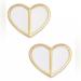 Kate Spade Jewelry | Kate Spade Heritage Small Heart Stud Earrings | Color: Gold/White | Size: Os