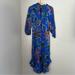 Anthropologie Dresses | Maeve Anthropologie 3/4 Sleeve Floral Dress | Color: Blue/Green | Size: M
