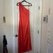 Free People Dresses | Nwot Free People Victoria Dress Size 8 Orange Satin One Shoulder Maxi Dress | Color: Orange | Size: 8