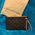 Louis Vuitton Bags | Luis Vuitton Pouchette Wristlet Bag | Color: Brown | Size: Base Length 9.75 Height 5.75