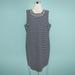 J. Crew Dresses | J. Crew Size 14 Blue White Stripe Rhinestone Jewel Embellished Sleeveless Dress | Color: Blue/White | Size: 14