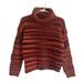 Anthropologie Sweaters | Anthropologie Elsamanda Wool Blend Chunky Knit Turtleneck Sweater | Color: Orange/Red | Size: S