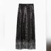 Kate Spade Skirts | Kate Spade Sequin Fringe Skirt Size 2 | Color: Black | Size: 2