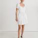 Madewell Dresses | Madewell Poplin Sophia Tie-Front Mini Dress, Nwt, Size Medium | Color: White | Size: M